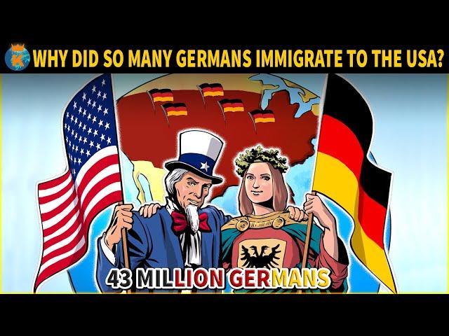 Why did so many Germans immigrate to The United States?