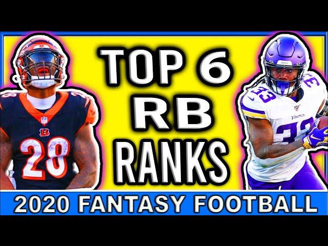 2020 Running Back Rankings for Fantasy Football 2020 (Part I)