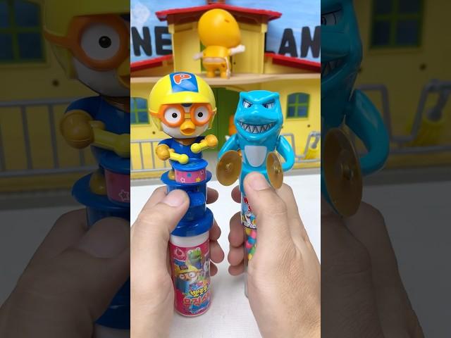Satisfying Miniature Poro Wacky shark set Toys | ASMR Video #satisfying #funnytoys #shorts