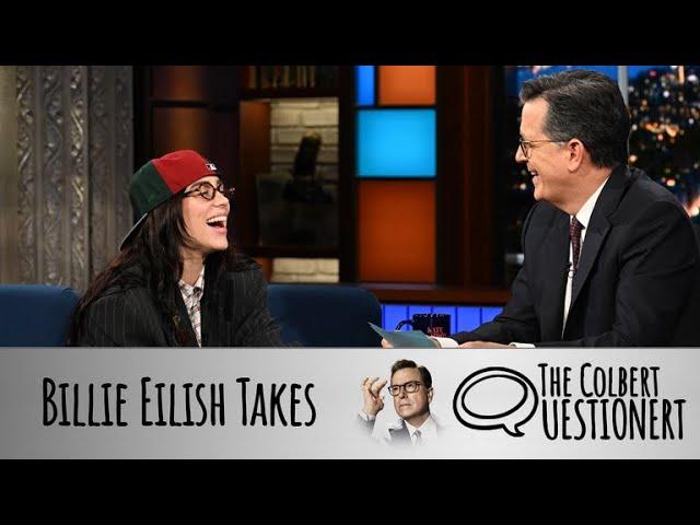 Billie Eilish Takes The Colbert Questionert - Part 1