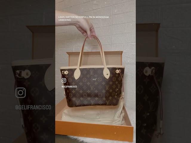 (UNBOXING) Louis Vuitton Neverfull PM in Monogram Pivione #luxurybag #luxuryunboxing