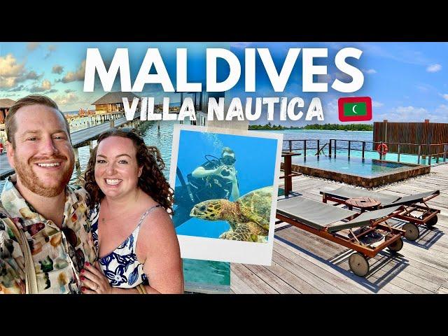 MALDIVES VLOG!  VILLA NAUTICA  Luxury Ocean Suite Villa, Scuba Diving & Swimming With Sharks  