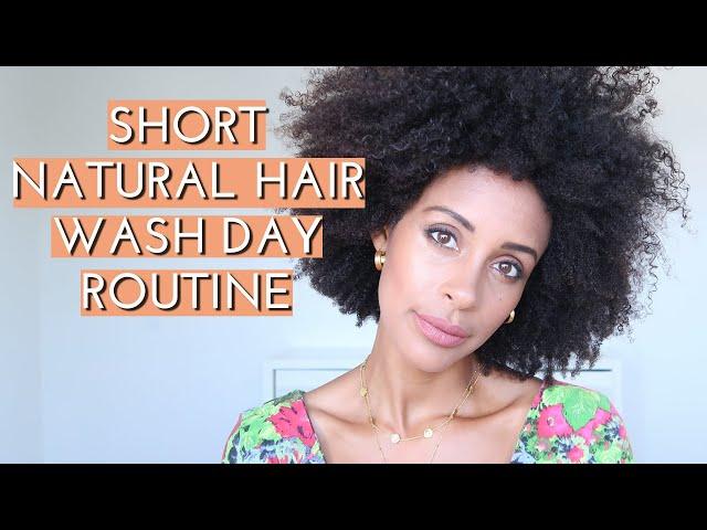 Simple And Easy Wash Day On Short Natural Hair | SWIRLY CURLY