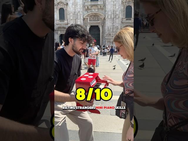 Can random people play a MINI PIANO? #rating #strangers