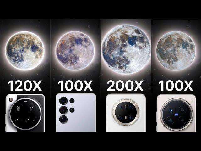 Xiaomi 15 Ultra VS Galaxy S25 Ultra VS Vivo X200 Pro VS Huawei Mate 70 Pro Plus Live Zoom Test