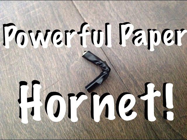 How to Make a Paper Hornet | Shoots 60+ mph |