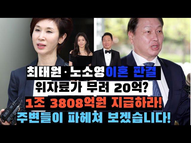 [주변들 긴급브리핑] 최태원, 노소영 항소심 판결! 위자료가 무려 20억? 1조 3808억원 지급하라! 주변들이 파헤쳐 보겠습니다