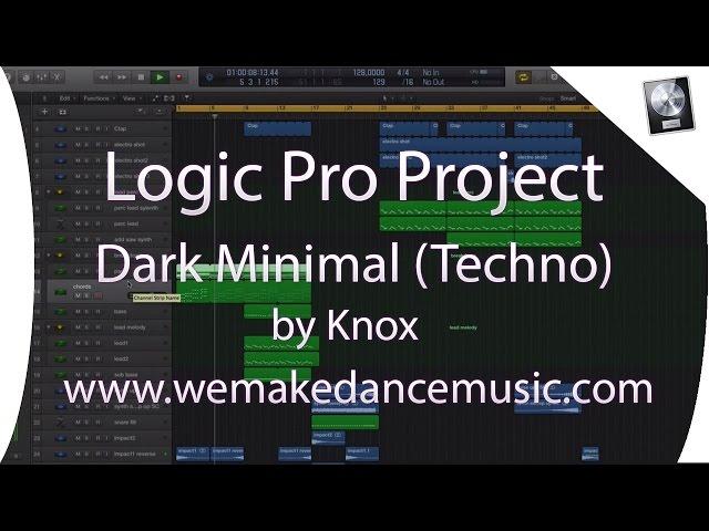 Logic Pro X Template - Tehno - Dark Minimal by Knox www.wemakedancemusic.com