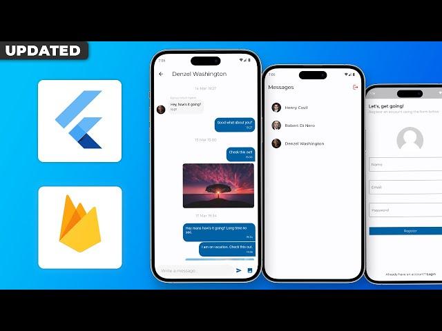 Flutter Firebase Course | Realtime Chat App Using Firebase & Flutter Tutorial