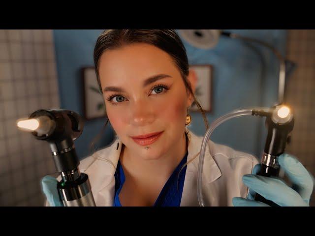 ASMR Detailed Otoscope Exam of Your Ears | Ear Exam, Ear Cleaning, Head Turning