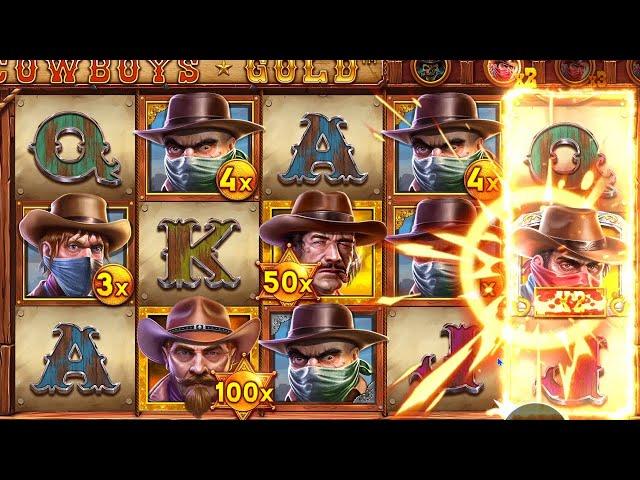  Big Win Playing Cowboys Gold  A Slot By Pragmatic Play.