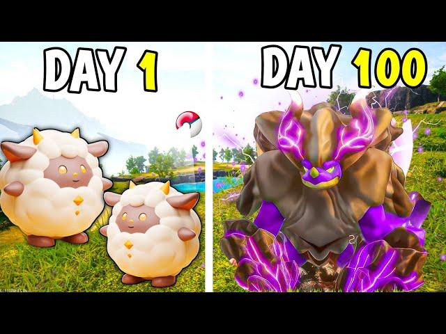 I Survived In PALWORLD For 100 Days In HINDI Pokemon World Game 2024 | Techno Gamerz