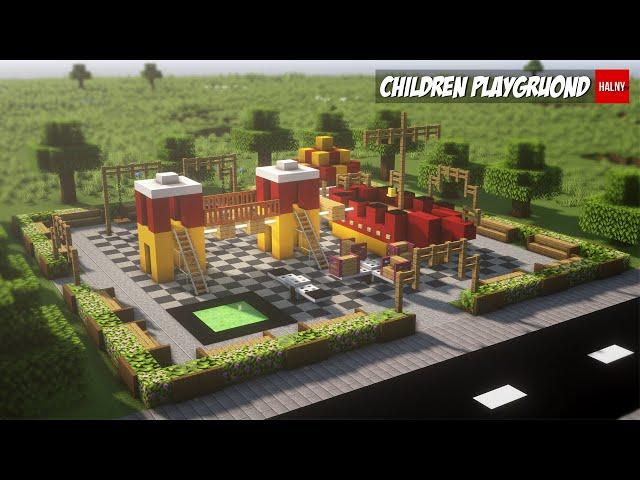 How to build a children's playground in minecraft