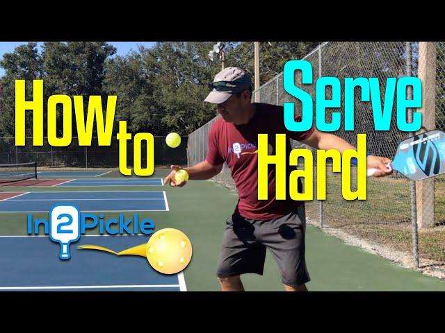 How to Hit a Harder Pickleball Serve - In2Pickle