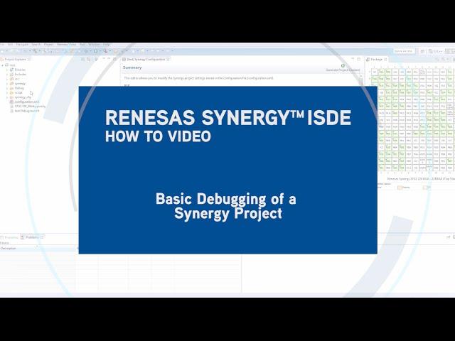 Basic Debugging of a Renesas Synergy™ Project