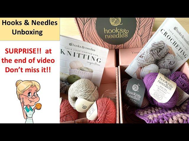 Hooks and Needles UNBOXING - SURPRISE at the end of the video, Don't Miss This!!!  #hooks&needles