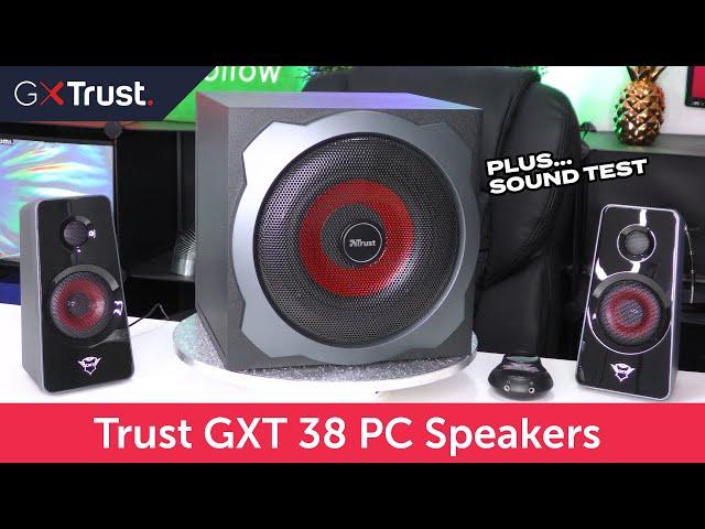 Budget BASS? Trust Gaming GXT 38 Tytan 2.1 PC Speakers with Sound Test