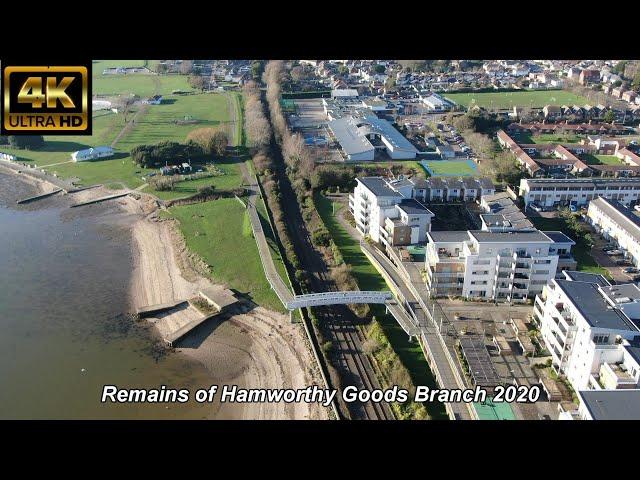 Remains of Hamworthy Goods Branch, Poole, UK in 2020 By Drone - 4K