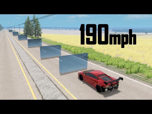 Water Barriers make speeding impossible - beamng.drive