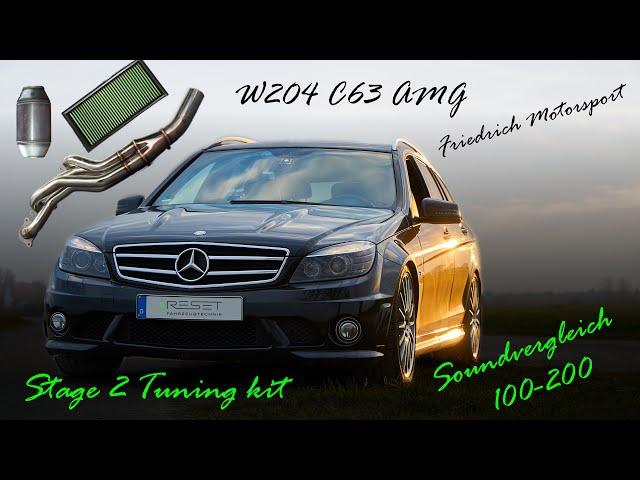 Mercedes C63 AMG Stage 2 Tuning | 100-200 | Chiptuning | Sound | Mcchip-dkr | Reset Fahrzeugtechnik