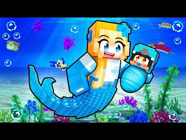 Adopted By MERMAIDS In Minecraft!