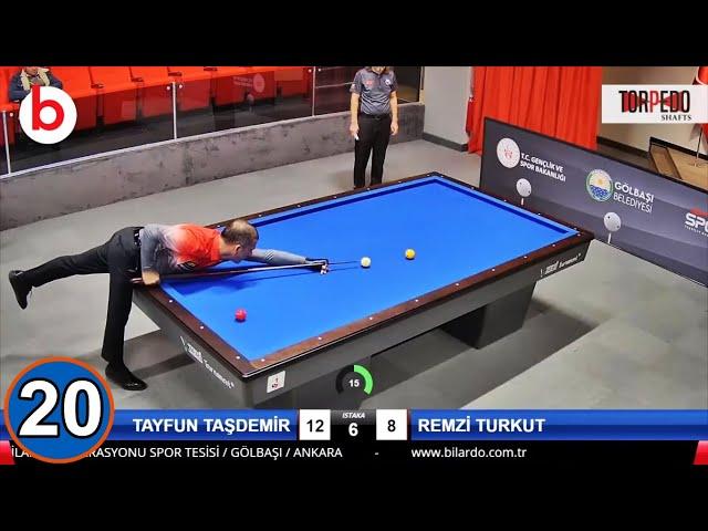 3 Cushion Billiards TAYFUN TAŞDEMİR High Run 20 -/ 3 BANT BİLARDO YÜKSEK SERİ 20 !!