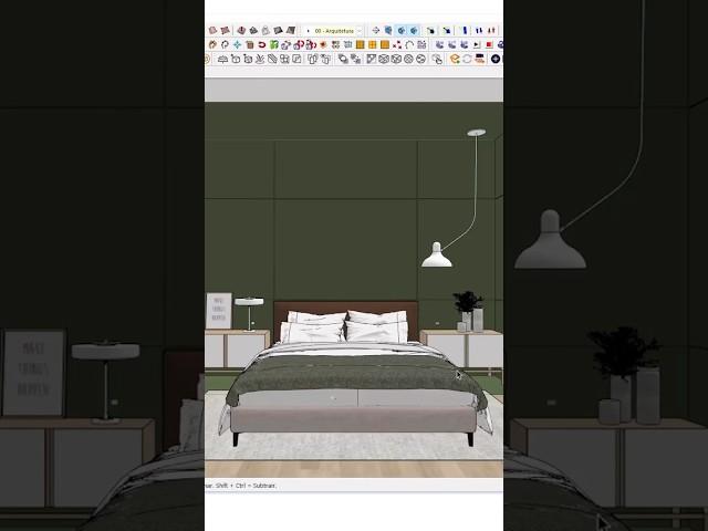волшебство sketchup #дизайнинтерьера #рек #рекомендации #дизайн #ремонт