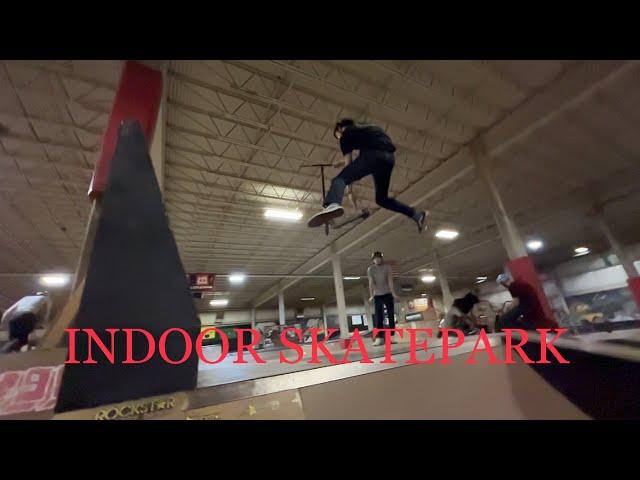 **HUGE BMX BACKFLIPS AT EDGE INDOOR SKATEPARK**Go-Pro POV's