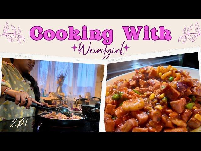 Cooking with WEIRDGIRL. EP 1 Spam & Prawn Pasta