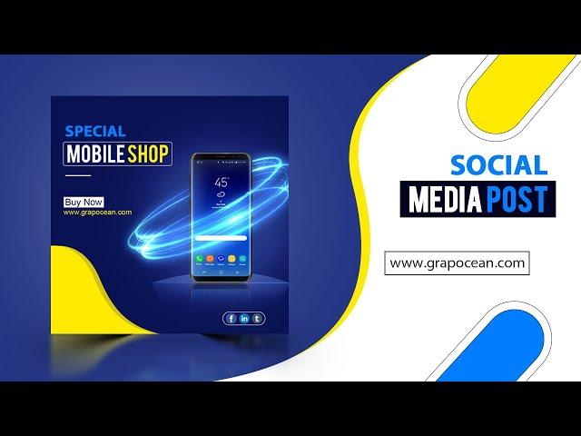 Social Media Post Graphic Design - Adobe Photoshop Tutorial