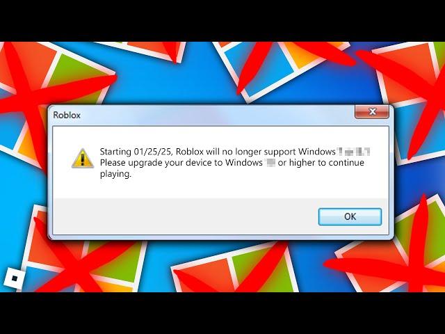 Roblox is NO LONGER Supporting this Windows OS.. (NEWS)