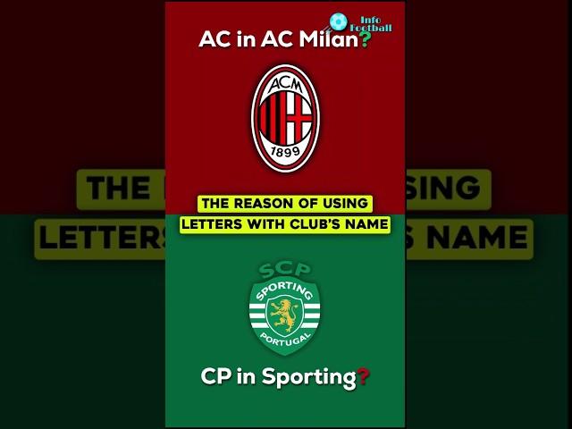 Why letters like FC or CF used in club's name.  #shorts #football