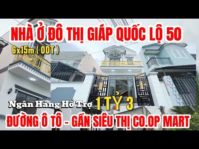 NHÀ ĐẸP GẦN QL50 ĐƯỜNG XE HƠI, cách bến xe quận 8 chỉ 18km, SHR hỗ trợ trả 1Ty3 nhận nhà