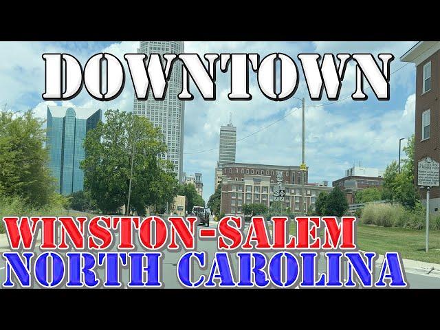 Winston-Salem - North Carolina - 4K Downtown Drive