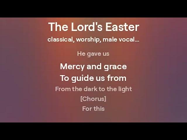 The Lord's Easter Lyric Video