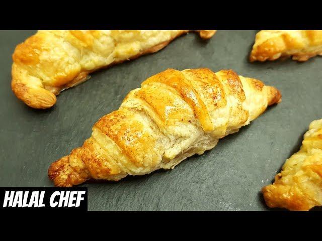 EASY CROISSANT RECIPE | 25 MIN | Halal Chef