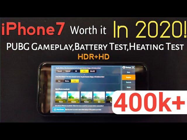 (4k)iphone7 in 2020 Worth It! | PUBG Gameplay,Battery test,Heatibg test,Performance test | VMinds |