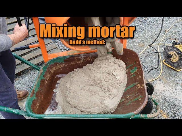 How to mix bricklayers mortar #diy #bricklaying #bricklayer