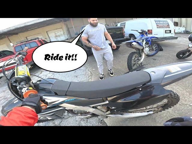 First Time Riding a YZ250F! (Sketchy) | We close down the streets for a Parade