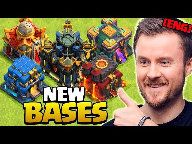 New Clan War League Bases for Town Hall 9 to 17 in Clash of Clans