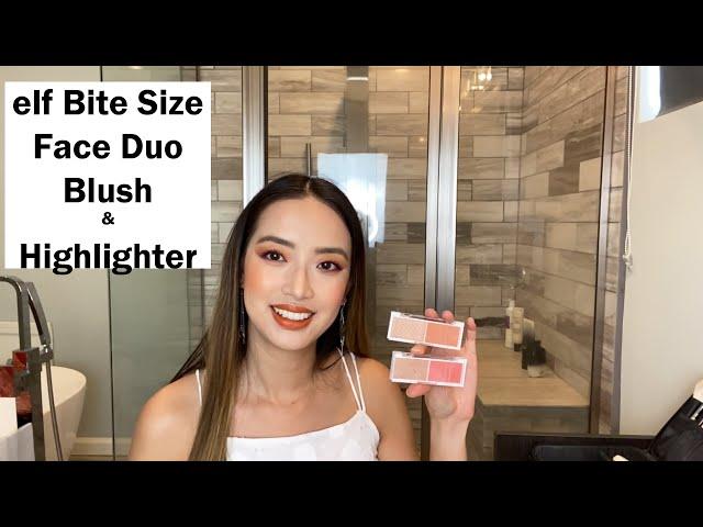 Elf Bite Size Face Duo Blush and Highlighter - Guava and White Peach Review Blush Series 6 of 7