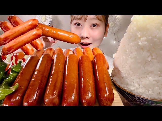 ASMR Johnsonville Sausage【Mukbang/ Eating Sounds】【English subtitles】