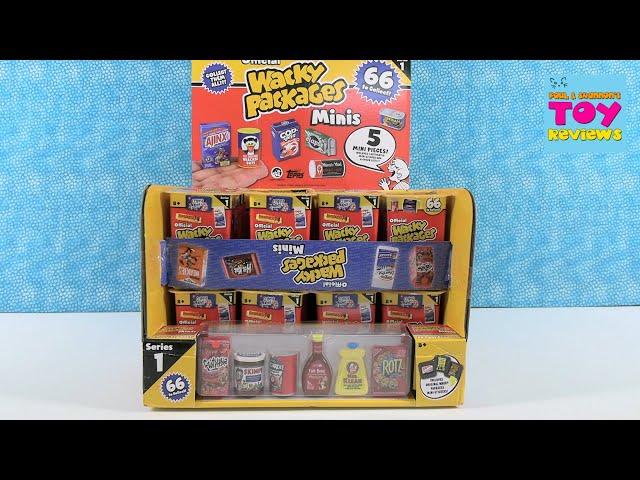 Official Wacky Packages Minis Full Case Blind Bag Opening Review | PSToyReviews