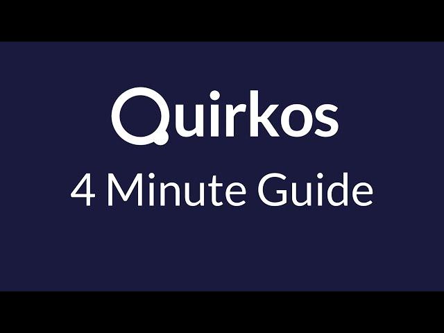 Quirkos Web - 4 minute tutorial