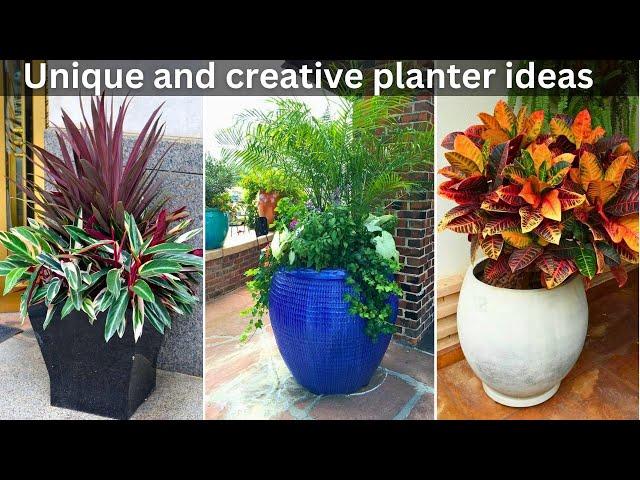 Unique planter designs for small spaces | Unique and creative planter ideas #planter#pot#garden