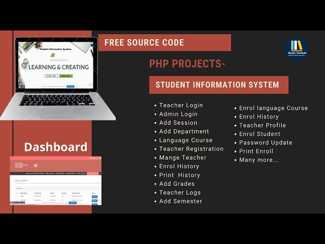 Student information System In PHP MySql Free Source CODE | Niraj Techtalk