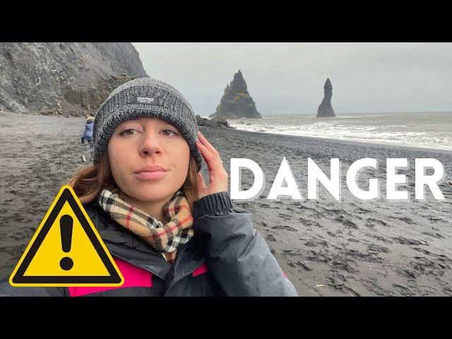 Taking a selfie here could kill you  Reynisfjara black beach - Iceland’s South Coast