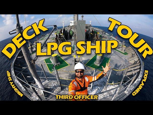 Inside A LPG Mighty Tanker SHIP | Full Ship DECK Tour | Merchant Navy | Ship's Vlogs | Indian Sailor