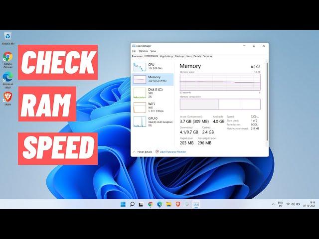 How to Check RAM SPEED on Windows 11 or Windows 10