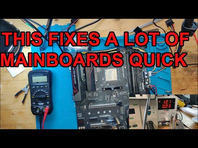 This simple fix can bring your Mainboard back to life MSI X370 Gaming Motherboard repair